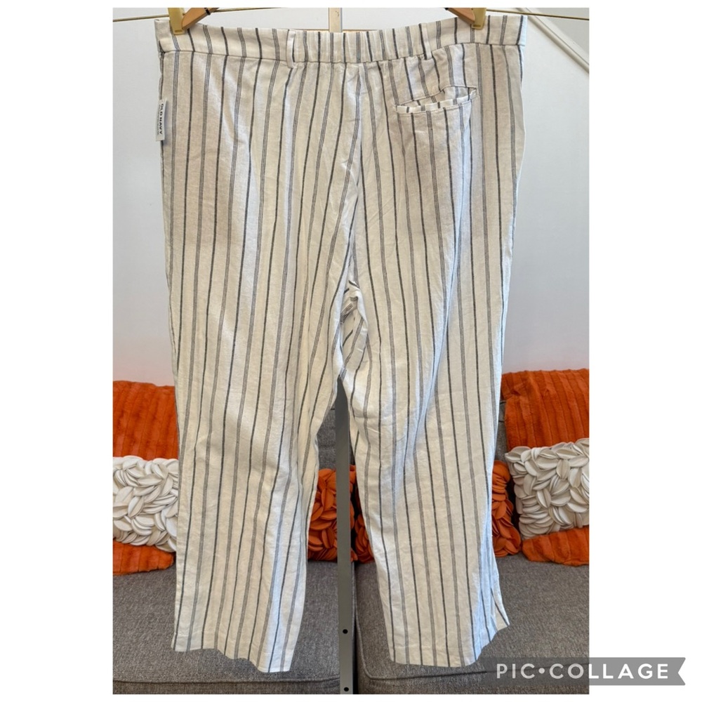 ❣️🆕Old Navy Taylor Linen-Blend Fitted Blazer & Wide-Leg Trouser Pants Suit Set❣️ - Picture 6 of 12